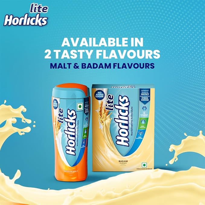 HORLICKS Lite Regular Malt 450gm Jar