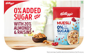 KELLOGGS MUESLI NO ADDED SUGAR 500GM