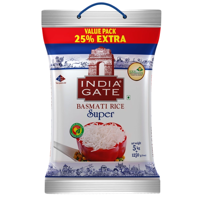 INDIA GATE RICE SUPER 1.250KG
